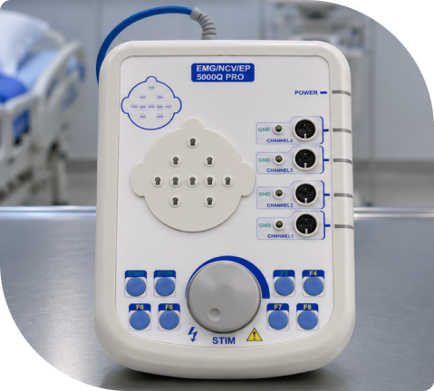 PRO Portable EMG system in its protective transport case