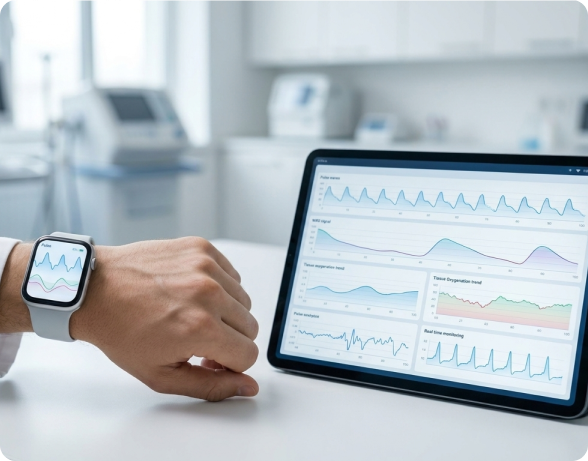 SCA Wearable Watch software data visualization